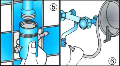 Collegare il filtro al rubinetto dell'acqua potabile Collegare il filtro al rubinetto dell'acqua potabile